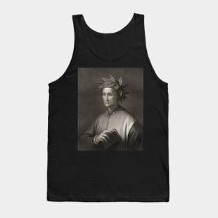 Dante Alighery Portrait Antique Tank Top